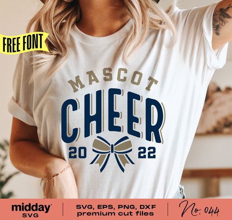 Cheer Shirt Ideas High School, Cheer Game Day Shirts, Cheerleading Shirts Designs High School, High School Cheer Shirts, Cute Cheer Shirts Design, Cheer Svg Files Free, Cheer Shirts Designs Cheerleading, Cheer Shirt Ideas, Cheer Shirts Designs