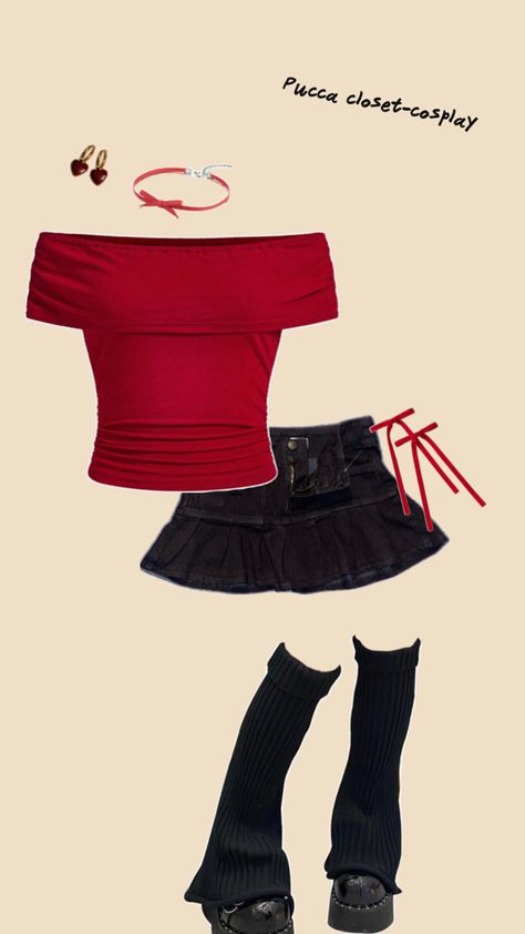 Trying to come up with some closet cosplay for pucca :3 Outfits December, Ideas Para Halloween, Closet Cosplay, Trendy Halloween Costumes, Trendy Halloween, Inspo Outfit, Fashion Baby, It Girl, Costume Ideas