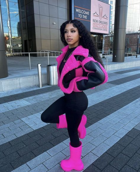 Winter Outfits Black Women, Cute Birthday Outfits, Fasion Outfits, Designer Jacket, Cold Outfits, Think Pink, December 30, Classy Casual Outfits