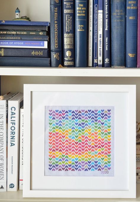 Small Hearts Yearly Temperature Counted Cross Stitch Digital - Etsy New Zealand Temperature Chart, Hygge Book, Temperature Blanket, Weather Patterns, Christmas Gift Idea, Small Heart, Counted Cross Stitch Patterns, Stitch Design, Cross Stitch Designs