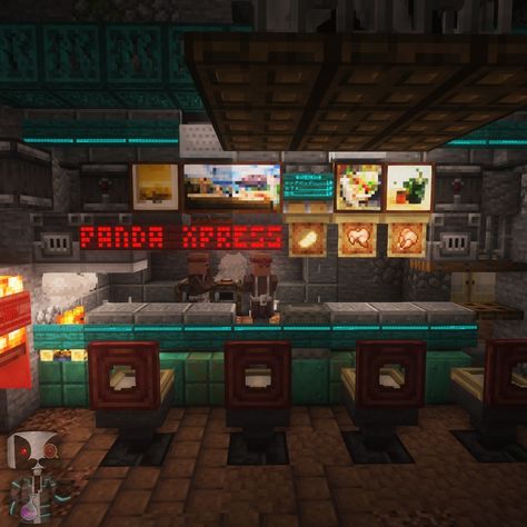 The Panda Xpress, my Randomcraft Season 2 Black Market Street Meat Shop.
#Minecraft #Randomcraft #Cyberpunk Minecraft Street Market, Minecraft Gas Station Interior, Chinatown Minecraft, Underground Market Minecraft, Shopping District Minecraft, Minecraft Car Dealership, Minecraft Japanese Market, Minecraft Flea Market, Minecraft Convenience Store