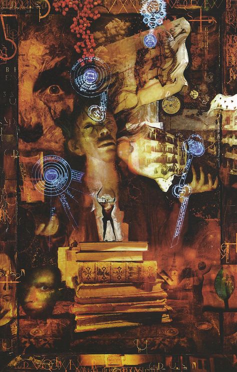 Morpheus Sandman, Dave Mckean, Heston Blumenthal, Vertigo Comics, Bd Art, Arte Dc Comics, Arte Inspo, Neil Gaiman, Comic Illustration