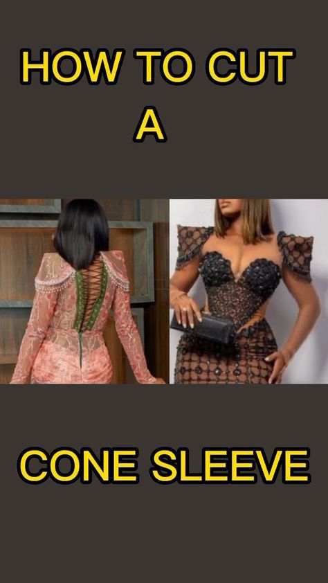 Fashion tutor / Content creator | Dear creative, this is a detailed tutorial on how to cut and sew a cone sleeve. I saw this tutorial a while ago on YouTube and decided to… | Instagram Cone Sleeve, Basic Bodice Pattern, Basic Bodice, Bodice Pattern, Sleeve Pattern, Sleeves Pattern, Content Creator, I Saw, Bodice