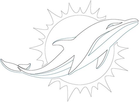 Miami Dolphins Painting, Miami Dolphins Tattoo Ideas, Miami Dolphins Svg Free, Chicago Bears Colors, Seahawks Crafts, Green Bay Packers Colors, Eagles Colors, Miami Logo, Broncos Colors