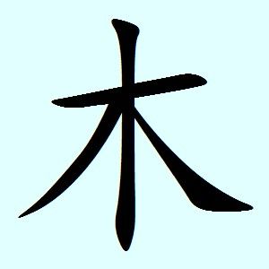 Chinese character for "wood" Japanese Tattoo Symbols, Chinese Tattoo, Chinese Characters, Symbolic Tattoos, Creative Tattoos, Japanese Tattoo, Pottery Painting, Cricut Crafts, Feng Shui