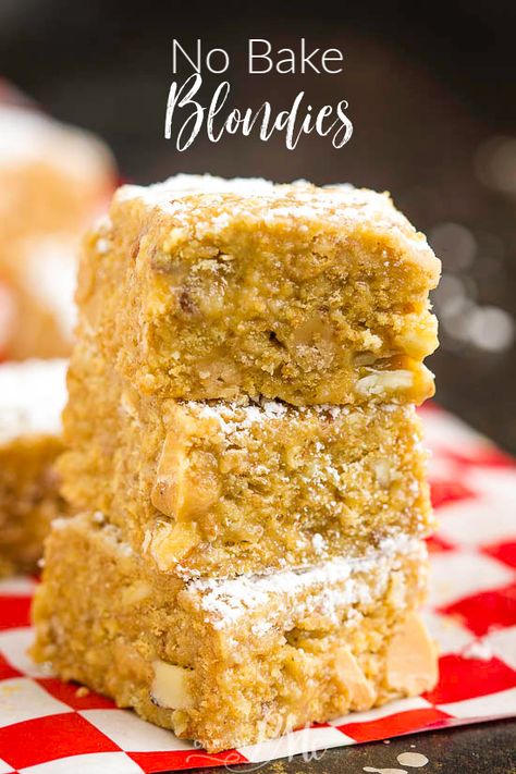 Graham Cracker Blondies are a no-bake dessert bar that's delicious and easy to make.  #nobake #nocook #dessert #recipe #bars #grahamcrackers #easy Buddy Bars, Adorable Desserts, Graham Cracker Dessert, Cracker Dessert, Muddy Buddy, Bar Desserts, 8x8 Pan, Homemade Snickers, Chocolate Graham Crackers