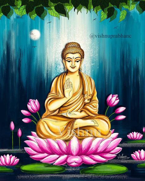 Budha Art, Buddha Painting Canvas, Rama Krishna, Buddhist Art Drawing, Ganesh Art Paintings, Buddha Art Drawing, Kids Canvas Art, Buddha Artwork, Pot Art