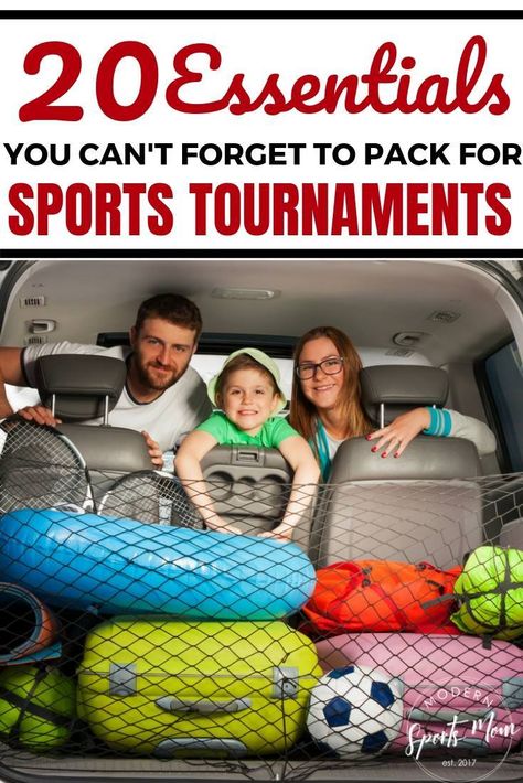 20 Essentials to Pack for Tournaments- Always be ready to hit the road for a travel or local sports tournament with this checklist of 20 essentials you just can’t forget to pack. Whether it’s baseball, softball, football, soccer, or something else, this list will help you remember all of the important items that are easily forgotten! Camping Lists, Family Packing List, Travel Softball, Soccer Essentials, Packing List Template, Soccer Drills For Kids, Softball Tournaments, Hockey Tournaments, Baseball Tournament