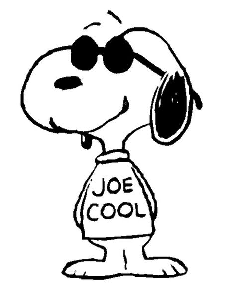 Snoopy - Joe Cool Snoopy Drawing, Snoopy Tattoo, Peanuts Cartoon, Snoopy Quotes, Snoopy Pictures, Joe Cool, Snoopy Love, Snoopy Christmas, Charlie Brown And Snoopy