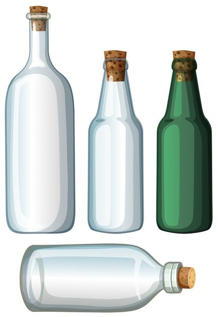 Vector four designs of glass bottles | Premium Vector #Freepik #vector #plastic #glass #transparent-glass #transparent-bottle Solar System Worksheets, Glass Clipart, Valentines Cookie, Board Game Template, Transparent Bottle, Empty Glass Bottles, Bottle Picture, Glass Transparent, Free Printable Art