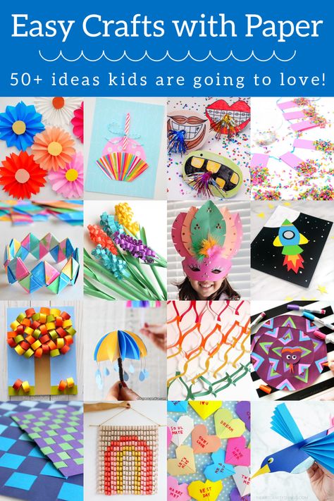 Kids Crafts Summertime, Diy Mother's Day Crafts, Paper Party Decorations, Origami For Beginners, Paper Flower Crafts, Crafts For Seniors, Paper Ideas, Crafts For Boys, Paper Ornaments