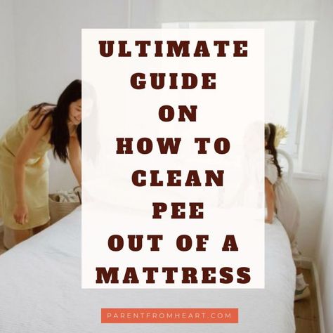 How to clean pee out of a mattress Pee On Mattress, Pee Stains, Pee Smell, Kids Cleaning, Mattress Cleaning, Dog Pee, Dear Parents, Pillow Top Mattress, Afterschool Activities