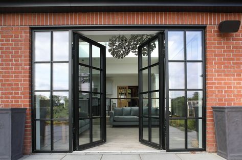 Metal French Doors, Door To Patio, Aluminium Ramen, Aluminium French Doors, Upvc Windows And Doors, Aluminium Windows And Doors, Modern Renovation, Door Price, French Doors Patio