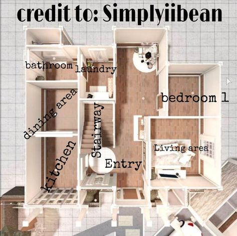 Blocksburg House Layout, Blocksburg House, Two Story House Design, House Plans With Pictures, Bloxburg House Ideas Layout, Bloxburg House Ideas 2 Floor, House Decorating Ideas Apartments, Small House Layout, Simple Bedroom Design