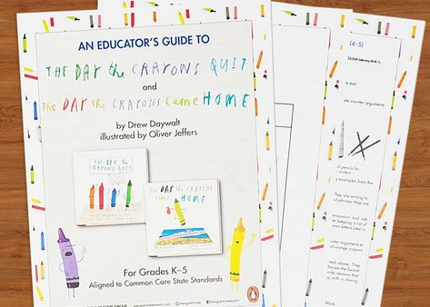 With these easy-to-follow lesson plans inspired by The Day the Crayons Quit, your students will be generating persuasive arguments and text in no time. Crayons Quit Book, Classic Picture Books, The Day The Crayons Quit, Day The Crayons Quit, Art Sub Plans, Tutorial Class, Classroom Art, Teaching Literacy, Early Readers