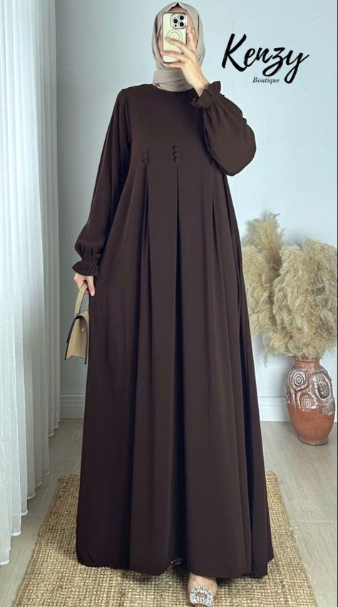 [Promotion] 13 Perfect Muslim Fashion Dress Simple Tricks You Have To Try Quickly #muslimfashiondresssimple Muslim Fashion Dress Simple, Simple Abaya Designs, Dress Muslim Modern, Muslimah Fashion Casual, Abaya Designs Latest, Islamic Fashion Dresses, Projek Menjahit, Moslem Fashion, Abaya Design