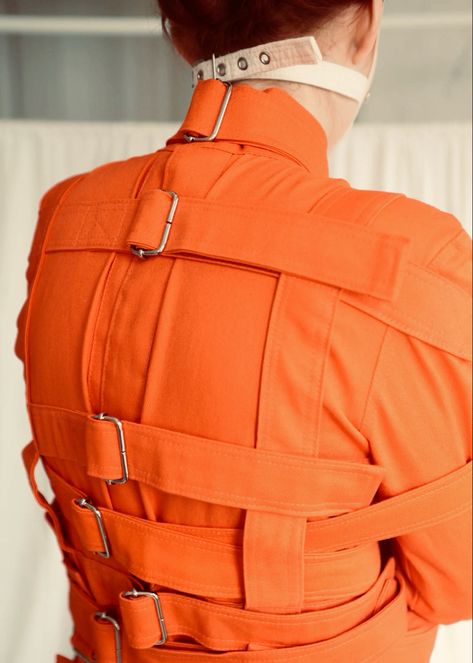 Adidas Outfit Men, Prison Jumpsuit, Prison Outfit, Cyberpunk Fashion, Straight Jacket, Women Ties, Cool Outfits For Men, Adidas Outfit, Men In Uniform