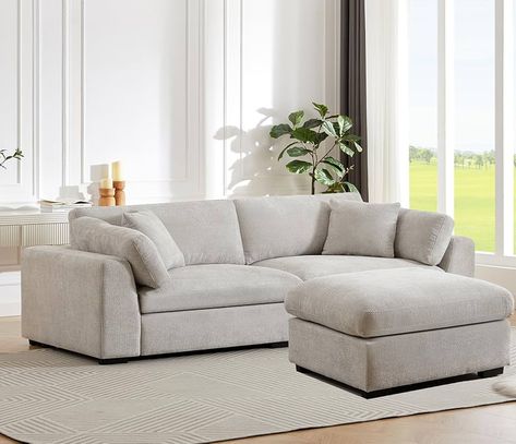 Amazon.com: Deep Couch Modular Sectional Sofa with Chaise Wide Seat Corduroy Sectional Couch Sleeper 3 Seater Sofa Couch for Living Room, Apartment,Grey : Home & Kitchen Wide Couch, Extra Large Ottoman, Corduroy Sectional, Deep Couch, Couch For Living Room, Sleeper Couch, Couch With Chaise, Living Room Apartment, Sectional Sofa With Chaise