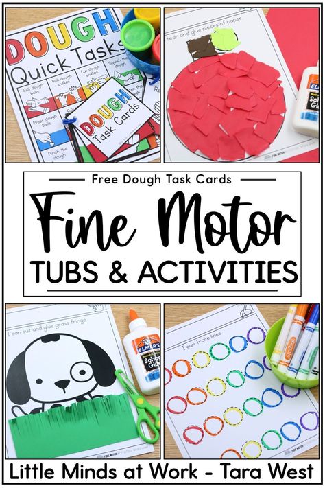 These fine motor activities for preschoolers and kindergarteners are the perfect way to incorporate learning into fine motor fun! Click the pin to check out TONS of engaging activities to practice fine motor skills...and grab your FREE fine motor task cards while you're there! Independent Table Top Activities Preschool, Quick Fine Motor Activities, Back To School Fine Motor For Toddlers, Teaching Play Skills, Fine Motor Table Top Activities, Hands On Fine Motor Activities, Pre K Sped Activities, List Of Fine Motor Activities For Preschoolers, Four Year Old Activities Preschool