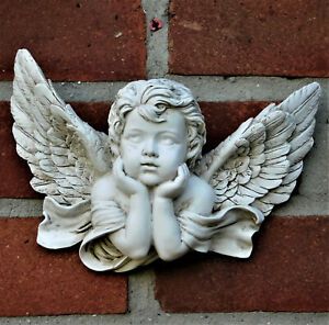 Cherub Statue, Cherub Art, Baby Angel Wings, Ideas For Clay, Cherub Sculpture, Toilet Room Decor, Backyard Dreams, Angel Sculpture, Cement Art