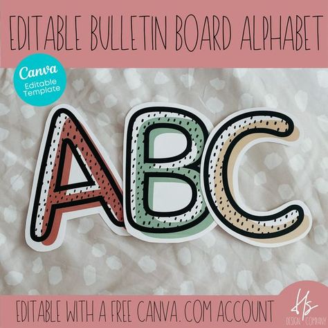 Canva frames alphabet font Free Printable Pencil Letters, Bulliten Board Letters Printable Free, Alphabet Wall Classroom, Bulletin Board Fonts, Bulletin Board Letters Free Printables, Free Bulletin Board Letters, Back To School Bulletin Board Ideas, Free Bulletin Board, Printable Bulletin Board Letters