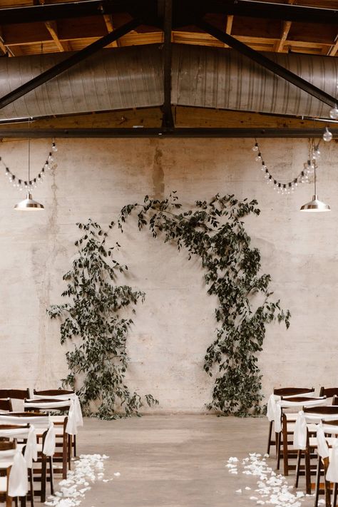 Greenery Arbor, Wedding Arch Greenery, Ceremony Backdrop Indoor, Simple Wedding Arch, Wood Wedding Arches, Ceremony Arbor, Wedding Arbor, Minimalist Wedding Decor, Indoor Wedding Ceremonies