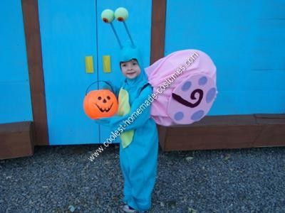 Homemade Gary the Snail Halloween Costume: For Halloween this year our family decided on SpongeBob as our theme.  Our youngest wanted a homemade Gary the Snail Halloween costume.  The main body, Gary The Snail From Spongebob Costume, Diy Gary The Snail Costume, Gary Costume Spongebob, Gary The Snail Costume, Gary Spongebob Costume, Gary The Snail, Gary Spongebob, Snail Costume, Spongebob Halloween