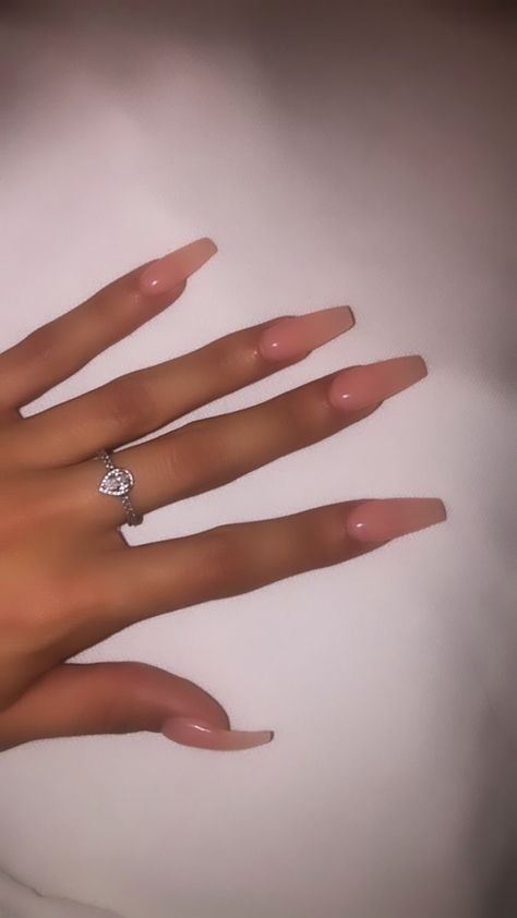 Sheer Pink Nails, Acrylics Coffin, Pink Clear Nails, Plain Acrylic Nails, Natural Looking Acrylic Nails, Light Pink Acrylic Nails, Nails Easter, Sheer Nails, Natural Acrylic Nails