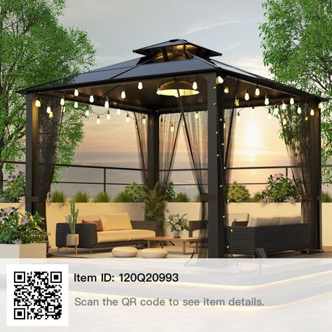 Polycarbonate Gazebo, Small Garden Gazebo, Metal Gazebo, Polycarbonate Roof, Large Gazebo, Gazebo Roof, Backyard Hammock, Outdoor Gazebo, Canopy Tent Outdoor