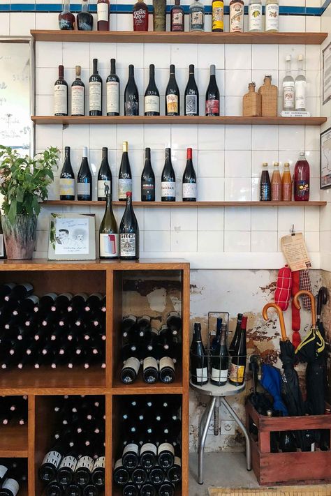 Bottles of natural wine are sold at La Buvette wine bar in Paris - photo by Kate Leahy Wine Shop Interior, Parisian Bistro, Wine Shop, Fancy Food, Natural Wine, Bar Interior, Bottle Shop, Dine In, Wine And Dine