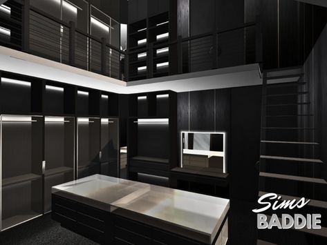 Builds | Collection from The Sims Baddie | 24 posts | Patreon Sims Baddie, New Sims 4 Cc, Baddie Apartment, Play Sims 4, Play Sims, Mens Bedroom, Urban Loft, Loft Design, Black Luxury