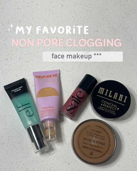 Your skin will thank you later! ✨ Sharing my holy grail non-comedogenic makeup products that help keep my skin happy and healthy. 🫧 Why make the switch to non-comedogenic products? 💖 Won’t clog pores: They’re designed to minimize breakouts and irritation. 💖 Gentler on your skin: Perfect for acne-prone, sensitive, or oily skin. 💖 Healthier glow: Helps reduce buildup, so your skin looks naturally radiant. 💖 Improved texture: A lighter formula feels better and blends seamlessly. 💖 Balanced ... Non Comedogenic Makeup, Happy And Healthy, Clogged Pores, Holy Grail, Healthy Glow, My Skin, Makeup Products, Oily Skin, Feel Better