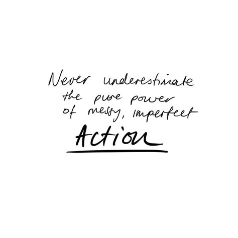 Imperfect Action Quote, Nothing Is Perfect, Action Quotes, The Clique, Fear Quotes, 2024 Goals, Fav Quotes, The Pure, Never Underestimate