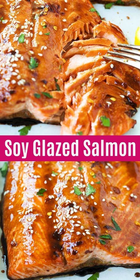 Mayo Soy Sauce Salmon, Lymphoma Diet, Coho Salmon Recipes, Soy Glazed Salmon, Salmon Dinners, Alaska Recipes, Oven Baked Salmon Recipes, Salmon Recipes Oven, Seafood Delight