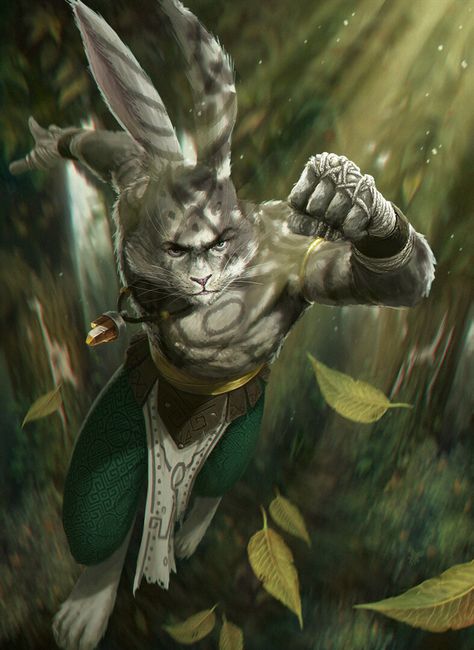 Rabbit People Dnd, Karakter Disney, Fantasy Races, Rabbit Art, Dungeons And Dragons Characters, Fantasy Monster, Mythical Creatures Art, Creature Concept Art, Fantasy Warrior