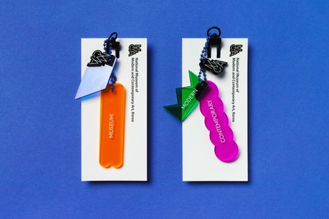 MMCA Museum Identity Extension & Original Product Development - studio fnt Museum Identity, Hang Tag Design, Bd Art, 타이포그래피 포스터 디자인, Packing Design, Product Development, Tag Design, Packaging Design Inspiration, Visual Design