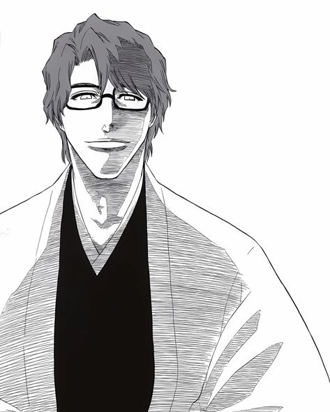 Aizen Sosuke, Anime Drawing, Bleach, Anime, Black