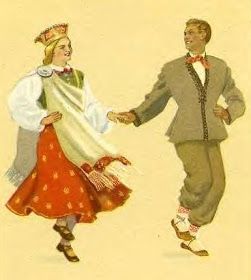 FolkCostume&Embroidery: Costume of Nica, South Kurzeme province, Latvia Russian Dance, Russian Culture, Folk Clothing, Traditional Dance, Russian Folk, Folk Dance, Ballet Costumes, Russian Fashion, Dance Art