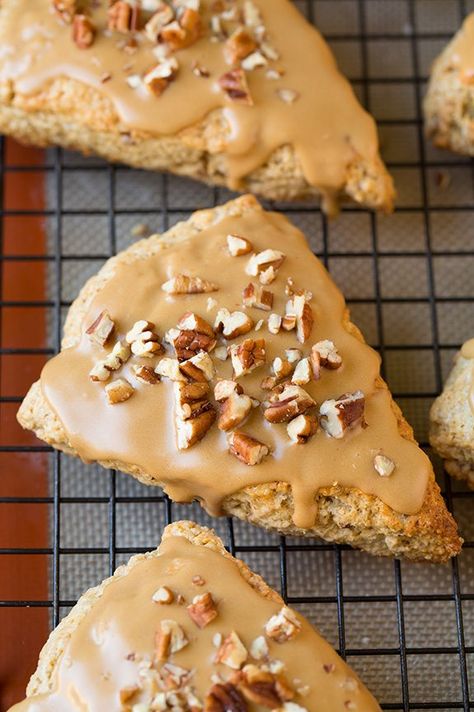 Maple Scones, Pecan Scones, I Heart Recipes, Scones Recipe Easy, Heart Recipes, Homemade Scones, Cooking Classy, Butter Pecan, Scone Recipe