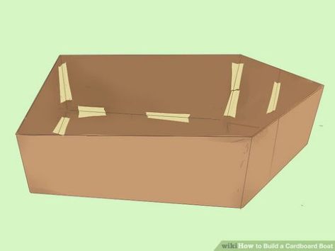 How to Build a Cardboard Boat That Making A Boat Out Of Cardboard, Cardboard Box Boats, Cardboard Boat, Boat Crafts, Make A Boat, Fun Projects For Kids, Cardboard Box Crafts, Moana Birthday Party, Diy Boat