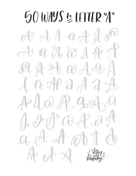 50 ways to letter "A" | Hand Lettering Fonts Doodle, Brush Letters, Lettering Guide, Alfabet Letters, Watercolor Lettering, Hand Lettering Fonts, Lettering Typography, Hand Lettering Alphabet, Calligraphy Handwriting