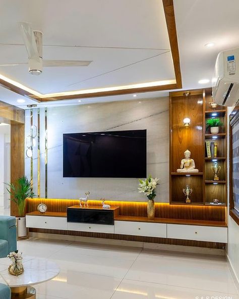 Latest Tv Unit Designs For Hall Wall, Modern Tv Unit Design Tv Walls, Hall Ideas Modern, Interior Design Tv Wall, Hall Wall Design, Hall Tv Unit Design Modern, Tv Units In Living Room, टीवी यूनिट, Latest Tv Unit Designs