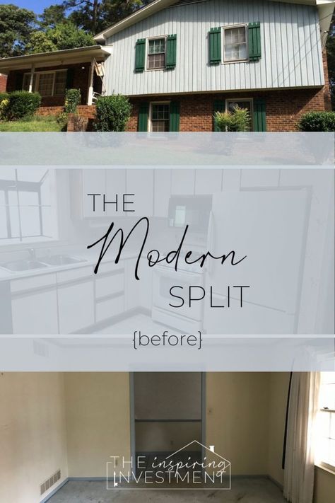 Split Level Facade, Split Foyer Remodel Before And After, Mid Century Tri Level, Renovated Split Level Home, Mid Century Split Level Exterior, Modern Farmhouse Split Level, 4 Level Split Remodel, Split Level Interior Design Ideas, Split Level Mid Century Modern