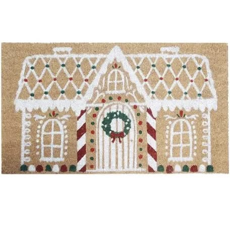 Peppermint Decor, Christmas Doormats, Holiday Boards, Fireplace Rugs, Gingerbread House Designs, Gingerbread Decor, Santas Coming, Rudolph Christmas, Christmas Doormat