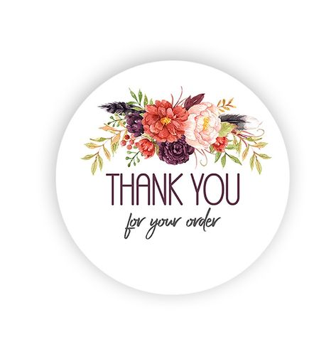 Thank You For Your Order Printable Stickers Packages Ideas, Gel Moment, Sticker Kpop, Order Template, Thank You Pictures, Thank You Printable, Small Business Quotes, Christmas Tags Printable, Thank You Card Design