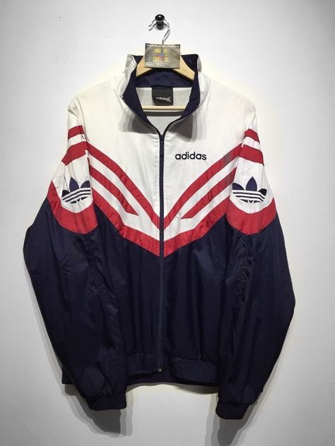 Retro Adidas Jacket, Adidas Vintage Jacket, Adidas Retro, Fest Outfits, Adidas Vintage, Adidas Trefoil, Adidas Outfit, Streetwear Men Outfits, Shell Jacket