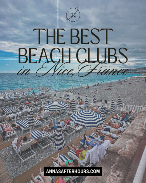 Your Ultimate Guide to the Best Beach Clubs in Nice, France. French Riviera, along the Promenade des Anglais Beaches In Nice France, Nice Beach Club, Ruhl Plage, Nice France Beach, Beaches In France, Europe Beaches, Mediterranean Vibes, Different Vibes, European Trip