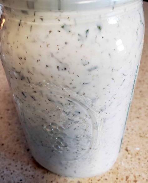 The Perfect Keto Friendly Ranch Dressing ~ with Mix and Dip Directions Ranch Dressing Mix Recipe, Keto Ranch Dressing Recipe, Keto Ranch Dressing, Low Carb Ranch Dressing, Keto Ranch, Low Carb Salad Dressing, Keto Salad Dressing, Healthy Low Carb Dinners, Chicken Bacon Ranch Casserole