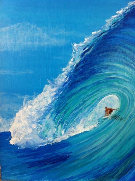 Surfer Painting, Art Vampire, Surf Painting, Mavericks Surfing, Dengeki Daisy, Salt Water Fishing, Samurai Tattoo, Vampire Knight, Original Art Painting