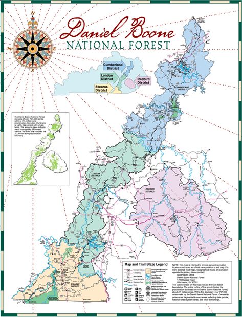 Kentucky Tourism, Kentucky Vacation, Daniel Boone National Forest, Forest Map, Red River Gorge, River Cabin, Daniel Boone, My Old Kentucky Home, Camping Spots